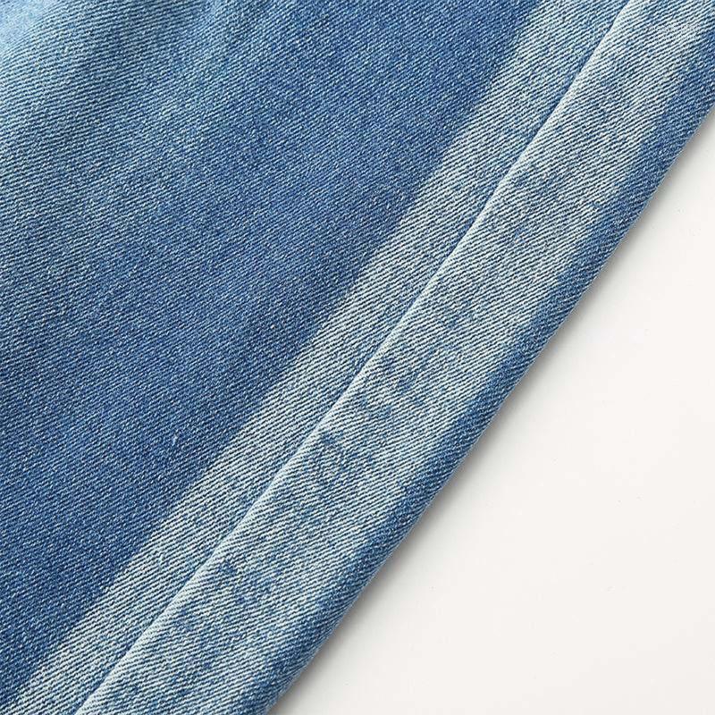 

Men's Jeans Men's Autumn Slim Pant Trouser Casual Cropped Pants Fashion Water Wash Ripped All-match TrousersMen's Heat22, Light blue