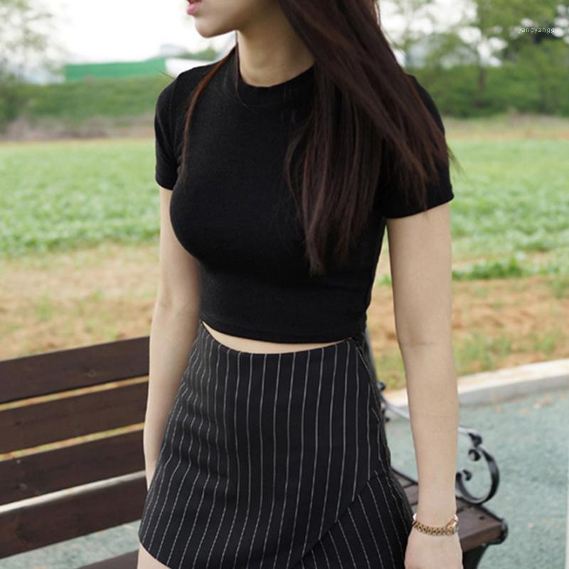

Women Cotton O-Neck Tight T-shirt White Black Short Sleeve Casual Streetwear TShirt Fashion Female Tops & Tees Men's Shirts