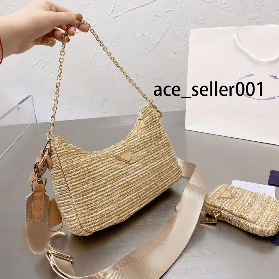 

Womens Hobo Bags Shoulder Bag Handbags Purses Wallets Fashion Women Straw Weave Hobos Crossbody Handbags Packs 3 Sizes, 21*12cm