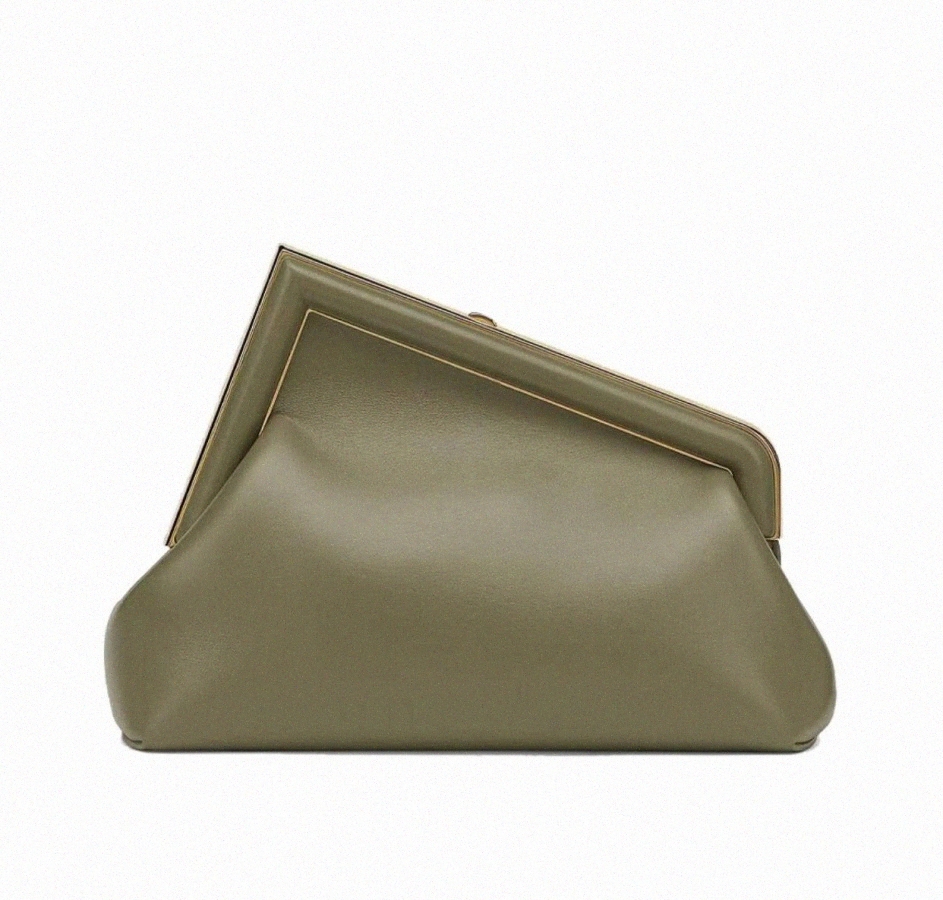 

2022 Designer first bag Oversized F metal clasp laminated leather diagonal striped motif clutch Crossbody shoulder Handbags bags purse wallet evening S2km#, Customize
