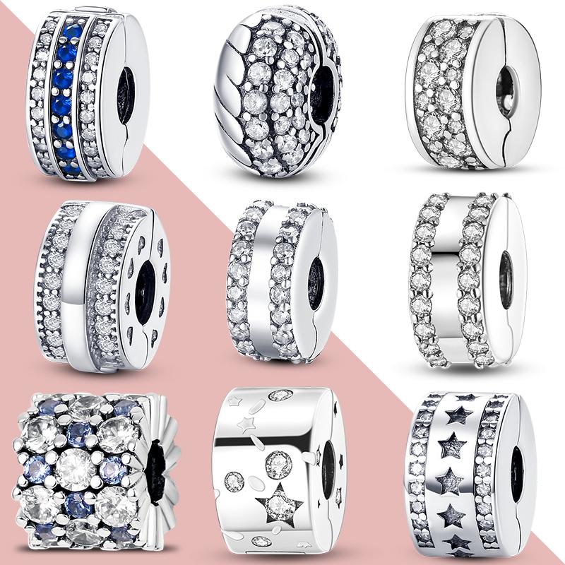 

Other Clip Charms 925 Silver Stopper Fit Original Bracelet DIY Women Jewelry Gift Bangles Accessories