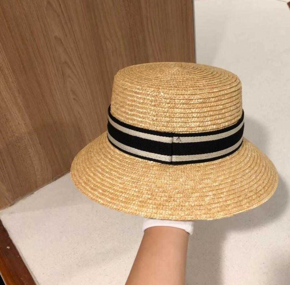 

Summer Womens Wide Brim Hat Fashion Women Straw Hats Sun Protection Beach Bucket Cap Garden Styles Designer Caps Hats Resort Gorro, Style 1