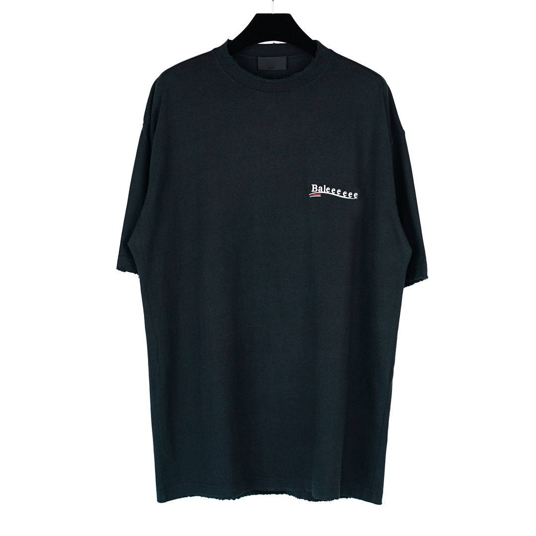 

t shirt Paris Pol campaigns Men designers shirt Oversized loose T-shirt alphabet printing black retro T-shirts Top Quality Cotton Tops European size 8 color, Make up for price