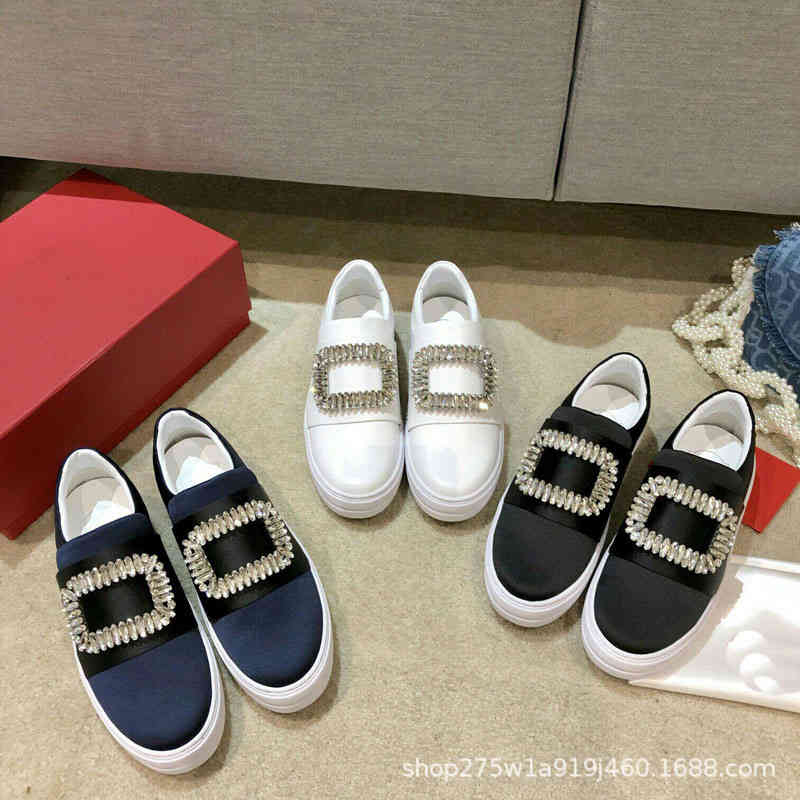 Robe chaussures rv boucle carrée lefu chaussures femme plate femme d'un pied casual mode de mode soik rond style collégien