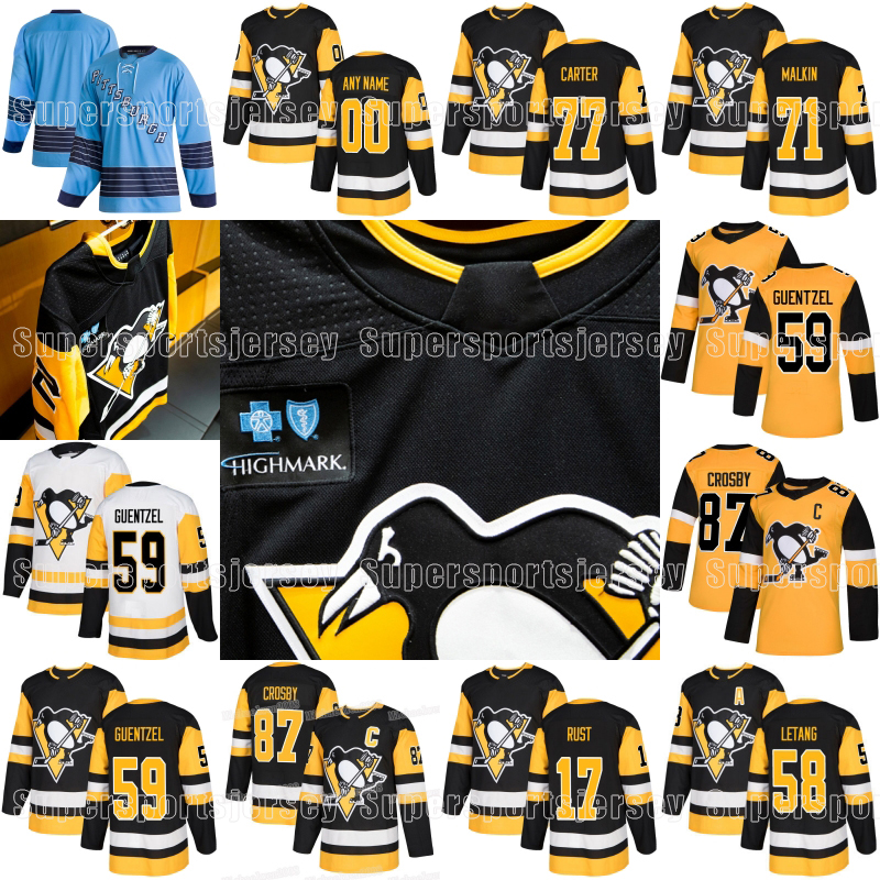 

Penguins Jerseys 2022-23 Sidney Crosby Pittsburgh Hockey Kris Letang Jake Guentzel Bryan Rust Jeff Carter Evan Rodrigues Evgeni Malkin Danton Heinen Kapanen, Youth white away