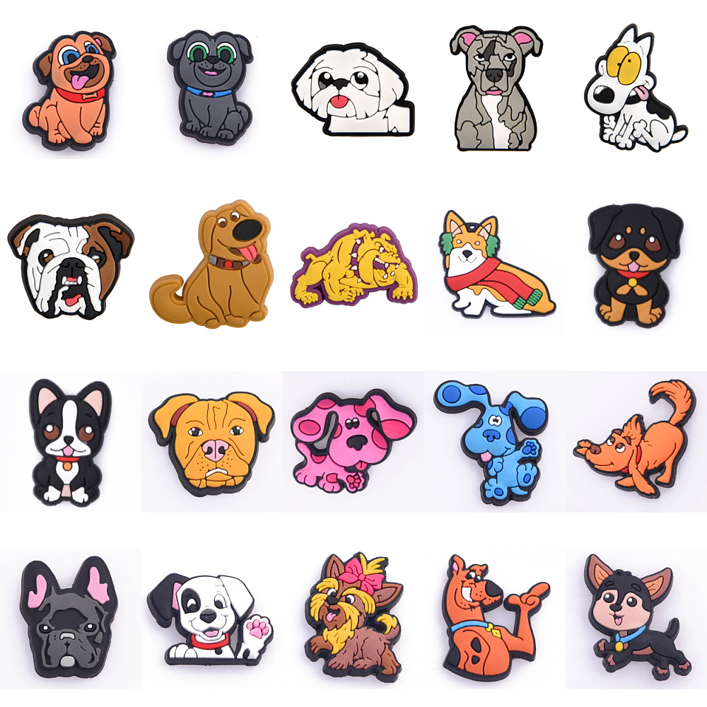 

Cute Dog Charms Cartoon Ornaments Shoe Decoration Cute Garden Croc Accessories Buckle Children's Gift