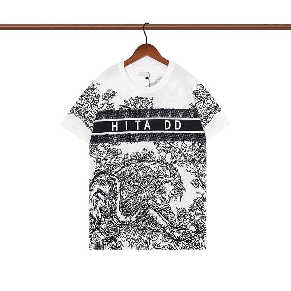 

22ss Summer Mens Womens Designers T Shirts Loose Tees Fashion Brands Tops Man S Casual Shirt Luxurys Clothing Street Shorts Sleeve Clothes Tshirts 2022 af1, White