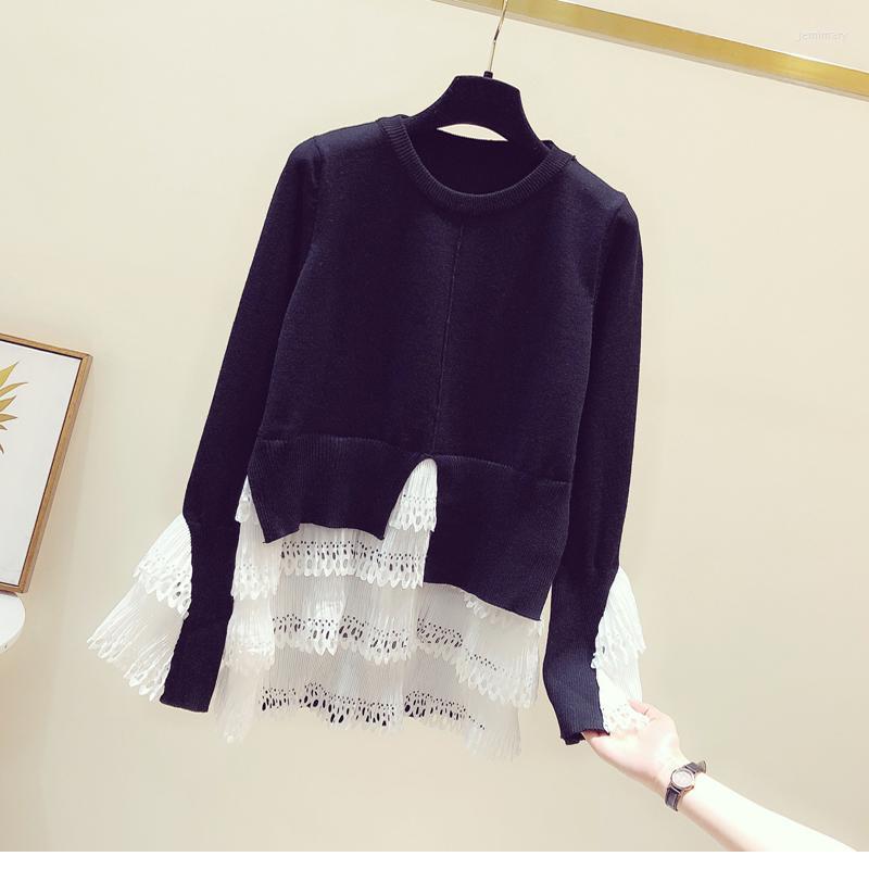

Women's Sweaters Knitted Sweater Women's Long Sleeve 2022 Autumn And Winter Gray22Women's Jemi22, Black