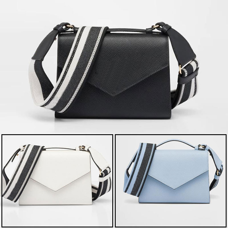 

Tote Bag Single Shoulder Crossbody Bags Genuine Leather Women Handbag Purse Color Contrast Weave Embroidery Letter Shoulder Strap Metal N44D, Blue