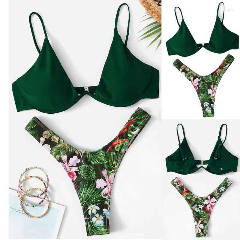 

Bikinis Set Women' Swimming Suit Sexy Bikini Swimsuit Women Print Padded Swimwear Bathing Beachwear 2.0#