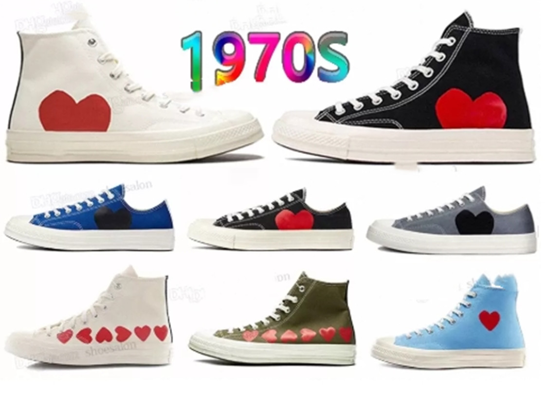 

2022 Classic 1970s Play star Big Eyes casual Shoes platform Hi lu Reconstructed Slam Jam chuck Triple Black White High Low Mens Women Sport Canva Converse Sneakers, Choose the options