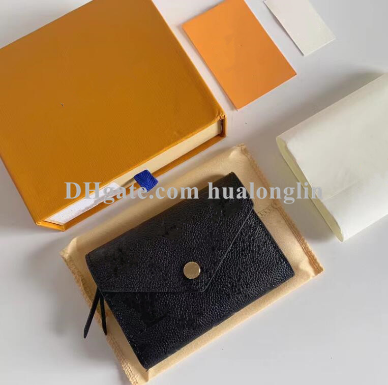

High quality designer women wallet purse card holder original box fashion ladies woman wallets girls flower letters, 41938