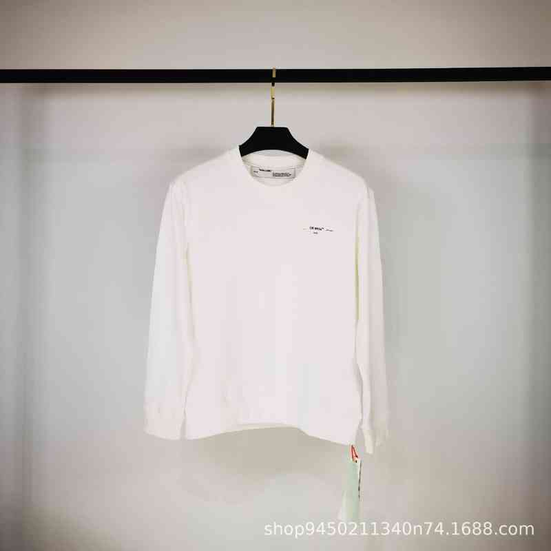 

Factory Online Export Brand New Sweater Autumn Winter Off Ocean Printing Casual Round Neck Pullover for Men Women, White