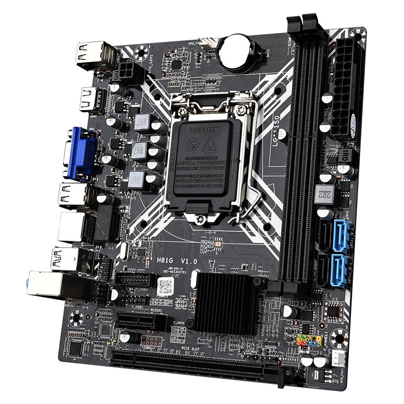 

Motherboards Kllisre H81 Motherboard LGA 1150 DDR3 M-ATX USB2.0 SATA3.0 Dual Channels Memory