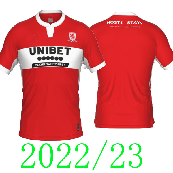 

22 23 Middlesbrough Mens Soccer Jerseys 2022 2023 TAVERNIER PAYERO SPORAR HOWSON MCNAIR WATMORE BOLA Home Red Football Shirt Short Sleeve Uniforms, Training