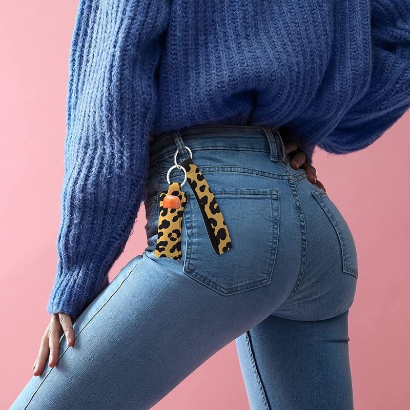 

Keychains 40Pcs Neoprene Lipstick Holder Wristlet Keychain Protective Cases For Women DIYKeychains KeychainsKeychains