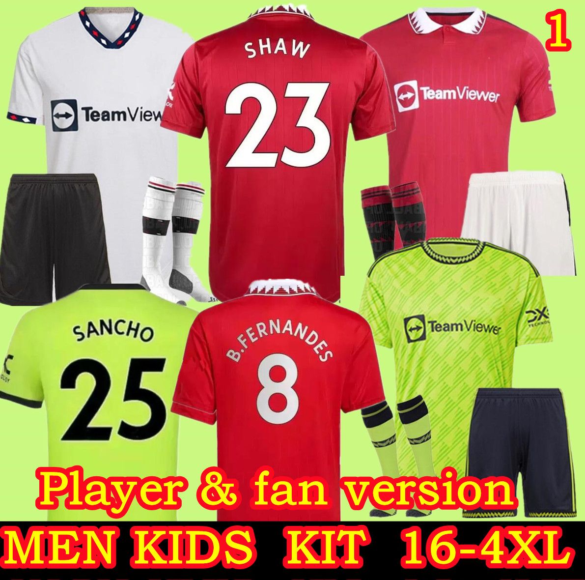

RONALDOS 2022 2023 MANCHESTER SANCHO soccer jerseys UNITEDs 22 23 MANS F. DE JONG Fans Player version BRUNO FERNANDES RASHFORD SHAW Mans UTD football shirt men, S-3xl