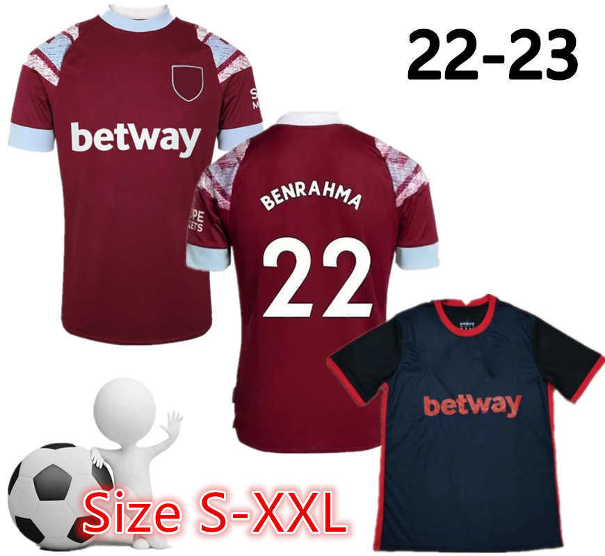 

22 23 West Hams BOWEN RICE Soccer Jerseys United BENRAHMA LANZINI ANTONIO YARMOLENKO NOBLE FORNALS DAWSON Vlasic SOUCEK 2022 Jersey Football, Yellow