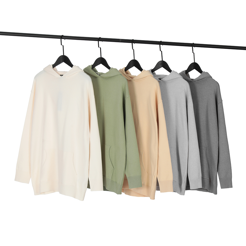 Sweats à capuche de mode pour hommes Pulls tricotés à capuche élégants Sweat-shirts Casual Sweat à capuche uni Street Style Top Unisexe Mans Vête