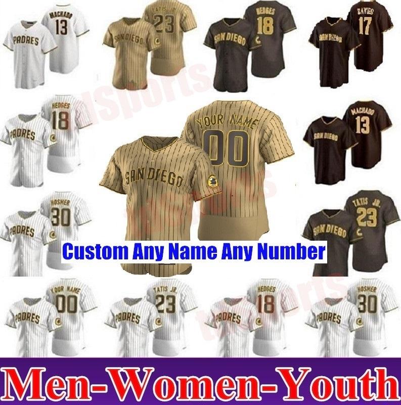 

2021 Men Women youth San Diego 23 Fernando Tatis Jr. jersey Padres 13 Manny Machado 9 Jake Cronenworth 19 Tony Gwynn 29 Dinelson Lamet Baseb, As shown in illustration