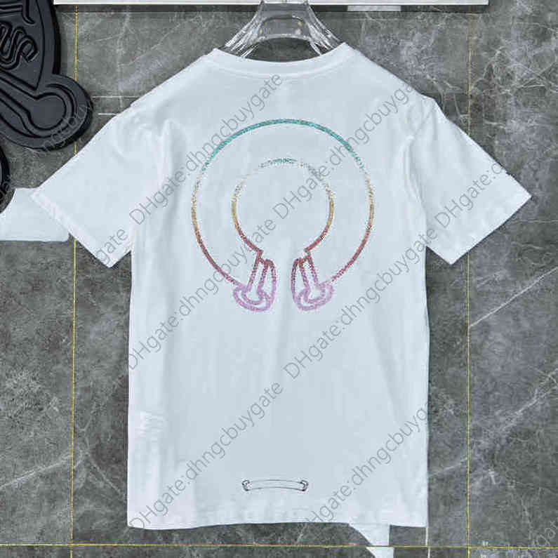 

Designer t shirts Classic Men's Shirts Ch Summer High Quality Short Sleeves Letter Horseshoe Sanskrit Cross Print Sweatshirts T-shirts Woman Unisex, 19
