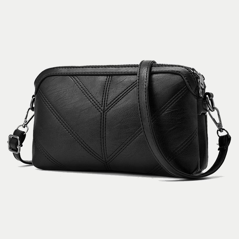 

Evening Bags 2022 Summer Fashion Women Bag Soft PU Leather Handbags Female Shoulder Small Flap Crossbody For Messenger, Black