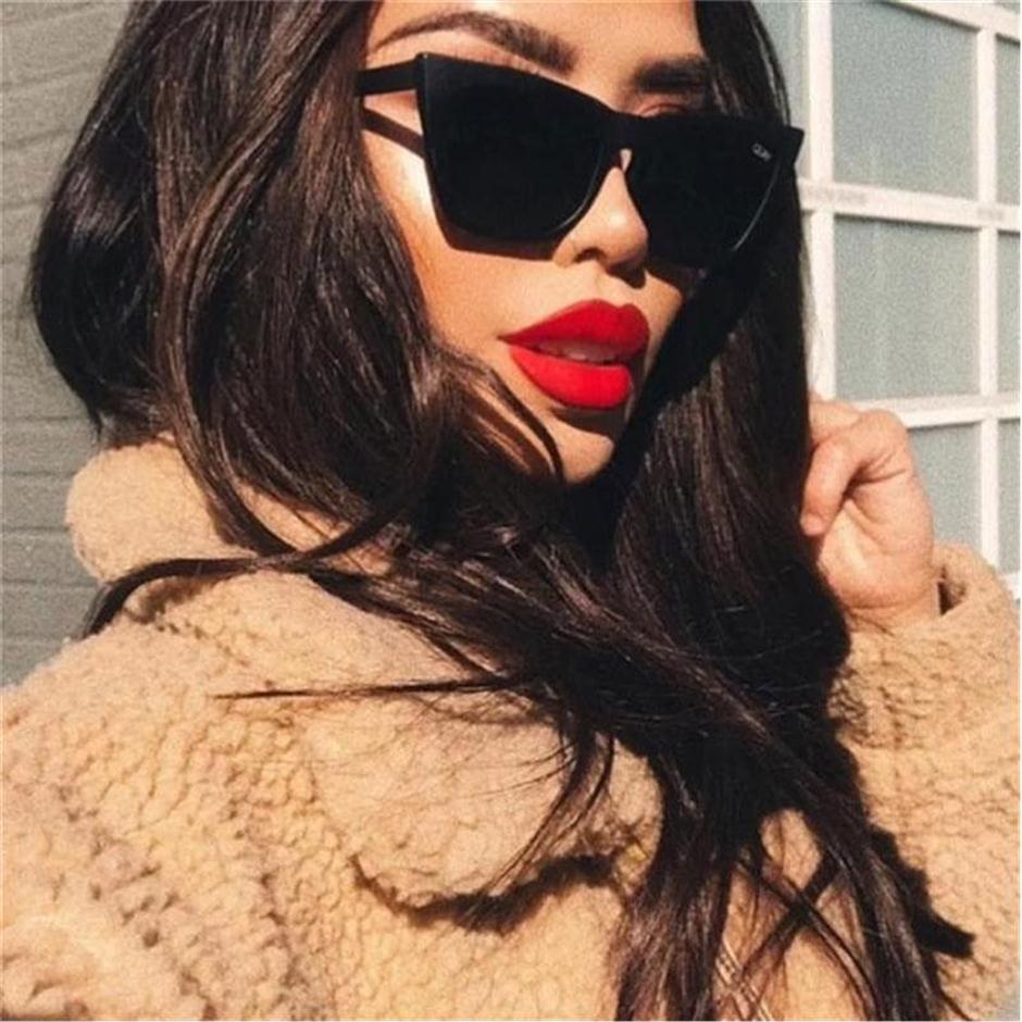 

Sunglasses Vintage Retro Black Cat Eye Female Brand Designer Big Shades Sexy Plastic Cateye Sun Glasses For Women Luxury Oculos169E