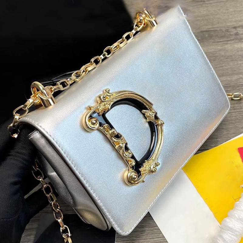 

Popular Newest Organ Bags Top Designer Shoulder Bag Vintage Gold Plated Flap Ladies Diagonal Bags High Quality Strap Chain Fashion Versatile Party Banquet Wallets