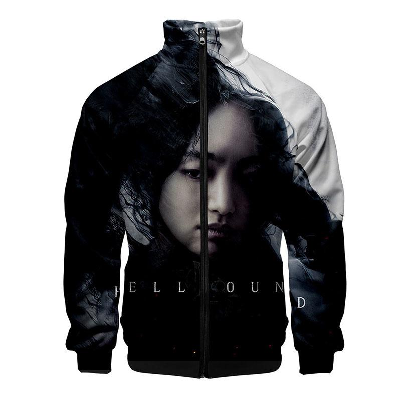 

Men's Jackets Hellbound Men And Women Hoodies Sportswear Long Sleeve Zippers High Neck 3D Korean TV Series Fashion Novelty Kids TopMen's, 10