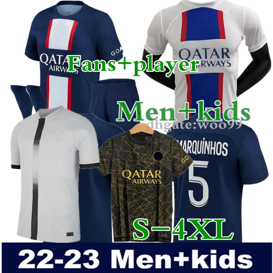 

adults and kids 21 22 23 PSGs MBAPPE soccer jerseys 2021 2022 2023 DI MARIA WIJNALDUM SERGIO RAMOS HAKIMI fourth Maillots football kit ICARDI VERRATTI Champions 10th, 22-23 kids