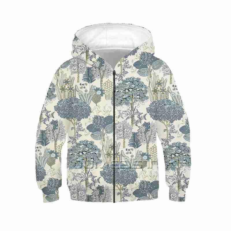 

Men's Hoodies & Sweatshirts Jumeast Girl Boy Children Sweatshirt Ink Painting Flowers Spring Autumn Long Sleeve Kids Cap Zipper Hoody Sport, 03