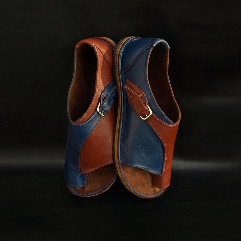 

Sandals Summer Women Fashion Color Matching Woman Shoes Rome Gladiator Roman Flat Footwear Plus Size 35-43