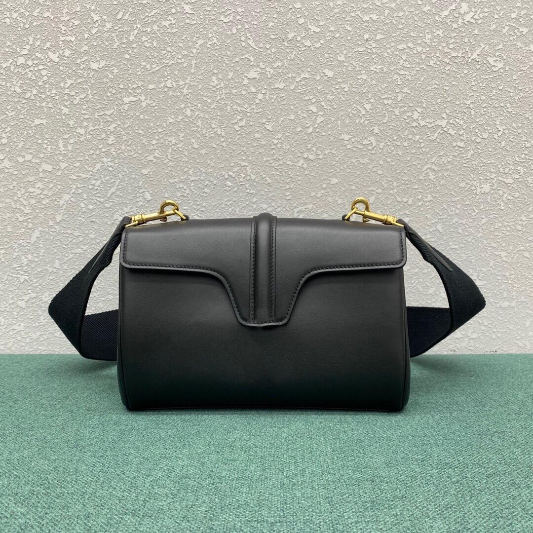 

designer Shoulder Bag Luxury Soft Leather Woman Clutch Handbag Rotary lock Flap Bag TEEN Cowhide Crossbody Superior Suppliers, Black