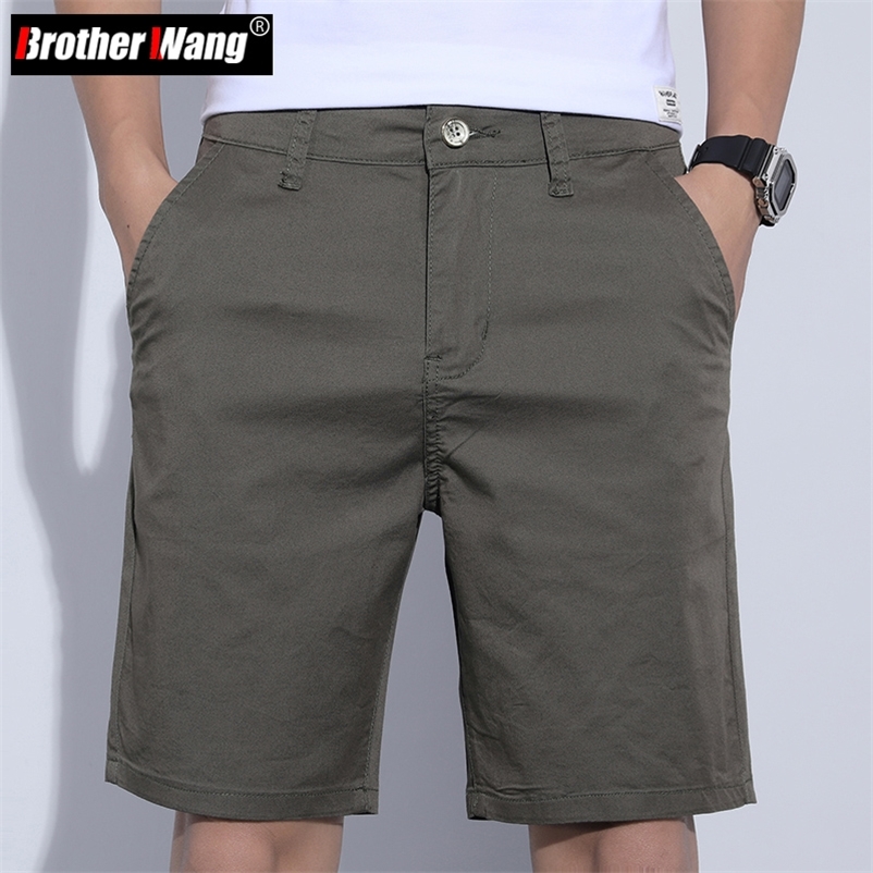 

5 Colors Classic Style Men s Slim Shorts Summer Business Fashion Thin Stretch Short Casual Pants Male Beige Khaki Gray 220715
