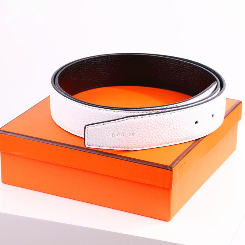 

Fashion men designers belts classic fashion business casual belt wholesale mens waistband womens metal buckle leather width 3.8cm with box, With orange box