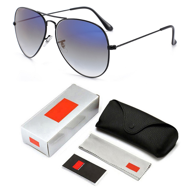 

Ray New Men Sunglasses Aviator Vintage Pilot Brand Sun Glasses Ban Glass Lens UV400 Women Sunglasses 3025
