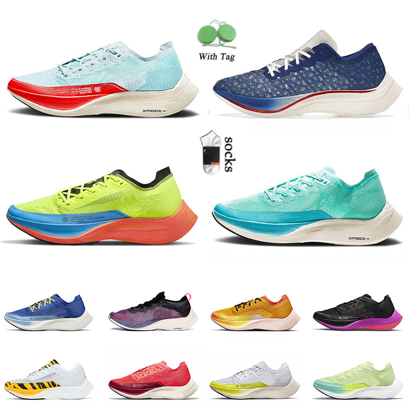 

Outdoor Jogging Zoomxs Vaporfly Next Running Shoes 2022 Newest Steve Prefontaine Volt Raptors White Metallic Silver Ekiden Neon Off Sail NYC Men Womens Sneakers, D30 aurora green 40-45