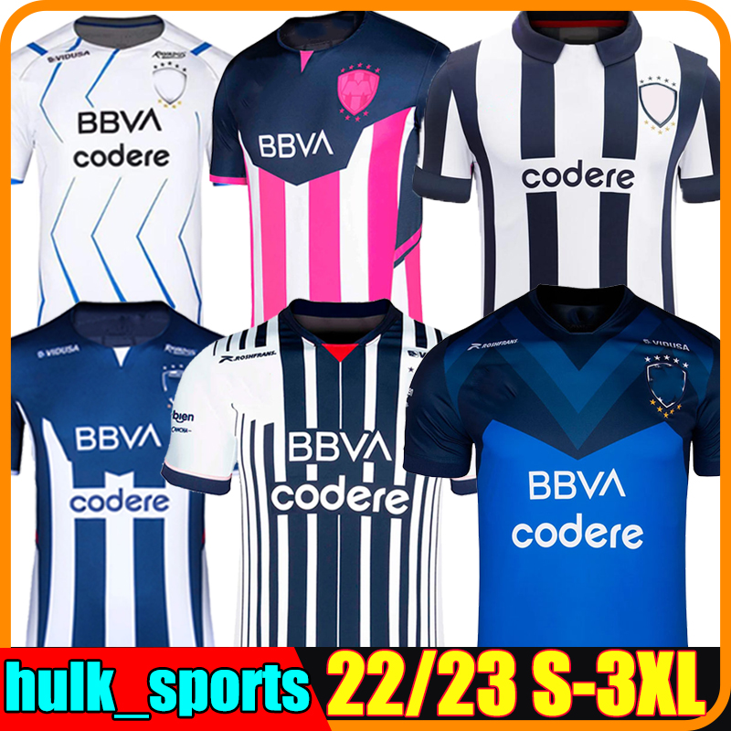 

3XL LIGA MX RAYADOS MONTERREY 22/23 Soccer Jerseys World Cup version home away 3rd R.Funes Mori M.MEZA V.JANSSEN 2022 2023 football shirt men uniforms, Mengtelei 22-23 away
