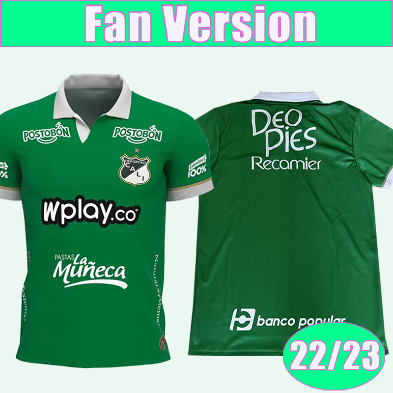 

2223 Deportivo Cali Mens Soccer Jerseys YONY G KEVIN Home Short Sleeve Football Shirts, Qm9933 22 23 home no patch