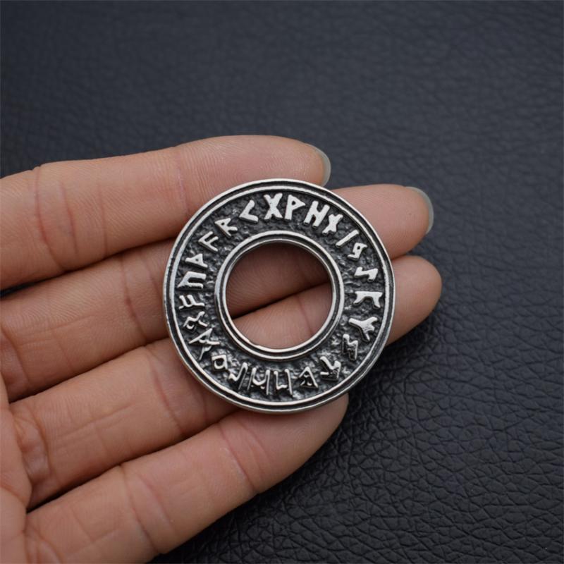 

Pendant Necklaces 12pcs Nordic Viking Elder Futhark Rune Necklace Pagan Circle Runic For Men Women JewelryPendant