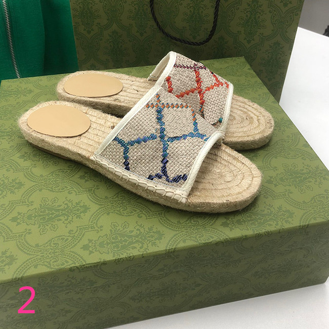 

2022 women's canvas luxury comfortable sandals designer ankle lace up beach slippers fashion casual fisherman shoes size 35-41 with box