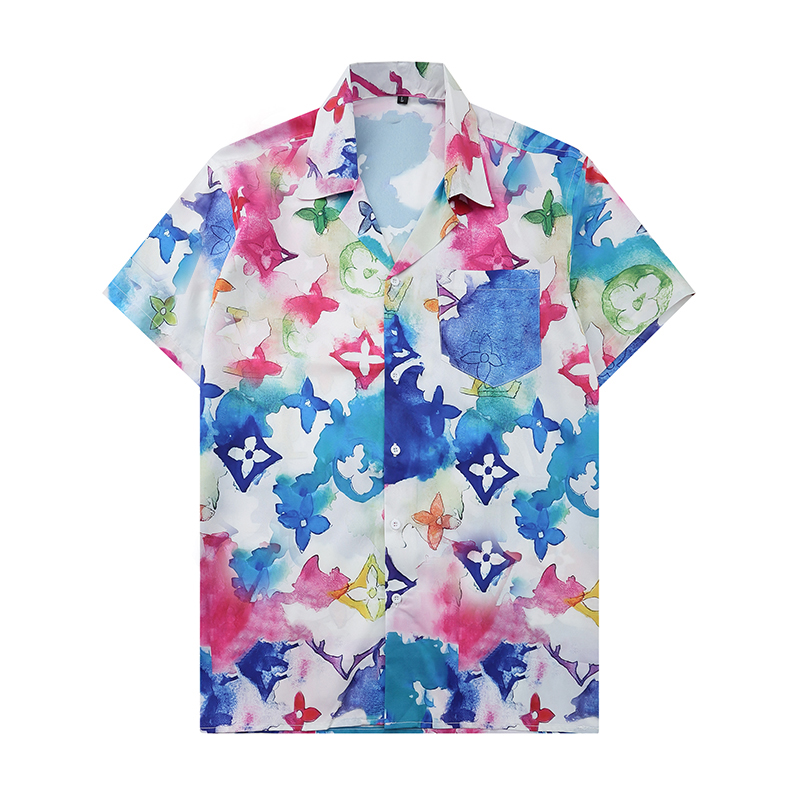 

New T Shirt Fashion Men Women Designer High Quality Casual Shirts Badge Cotton Embroidered Short Sleeve Tops, Multi