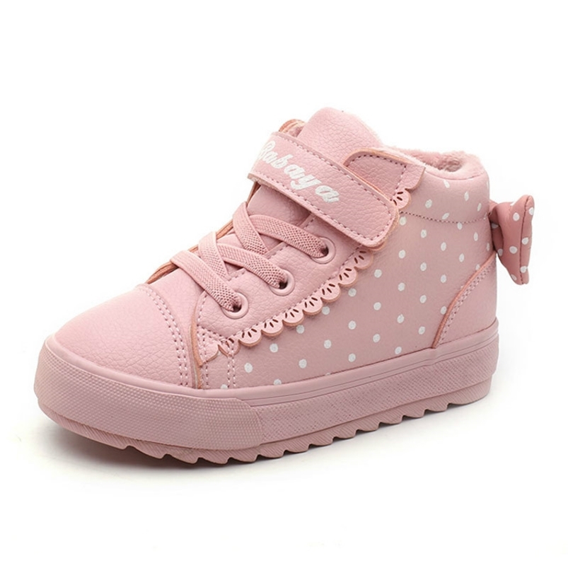 

Winter Baby Kids Ankle Boots Plush Warm Leather Shoes Pink Princess Shoes Toddler Girls Snow Boots Children Short Boots 220816, White