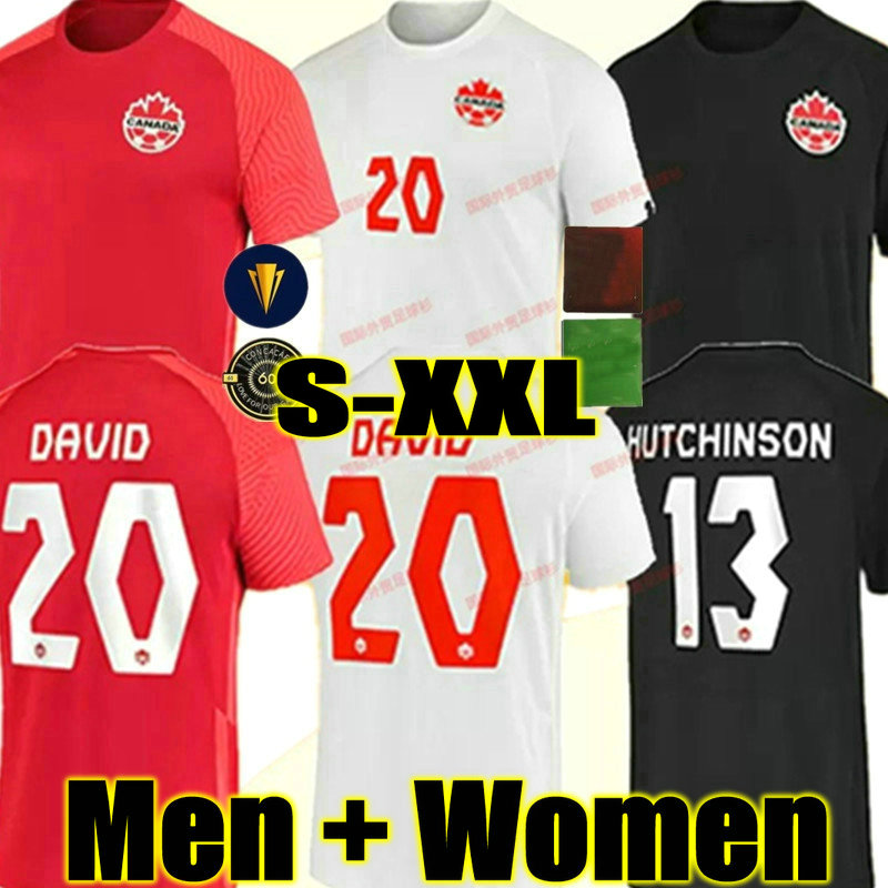 

DAVID 21 22 Canada Soccer Jerseys DAVIES MEN WOMAN Home Away white third black 2021 LARIN CAVALLINI LARYEA MILLAR HOILETT 2022 The Lates football shirts, 21 22 3rd
