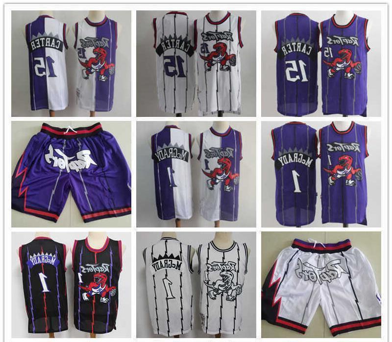 

Toronto''Raptors''MEN Jersey purple Vince 15 Carter Tracy 1 McGrady Shorts Basketball Jerseys, Color