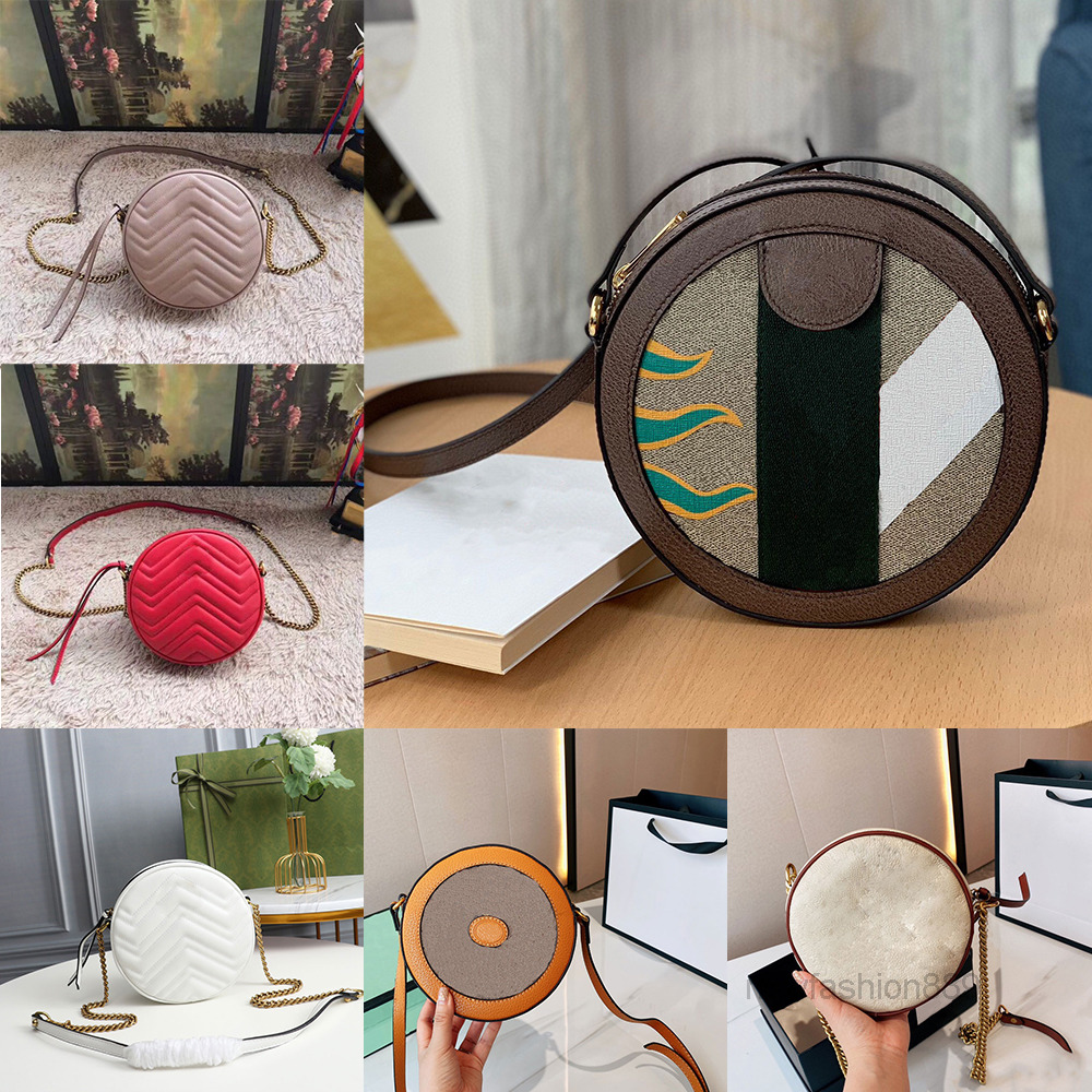 

Shoulder Bags Designer Round Women Handbag Chain Bag Luxurys Designers Ahoulder Handbags Crobody Purses Ophidia Double g Marmont Fashion Totes top quality