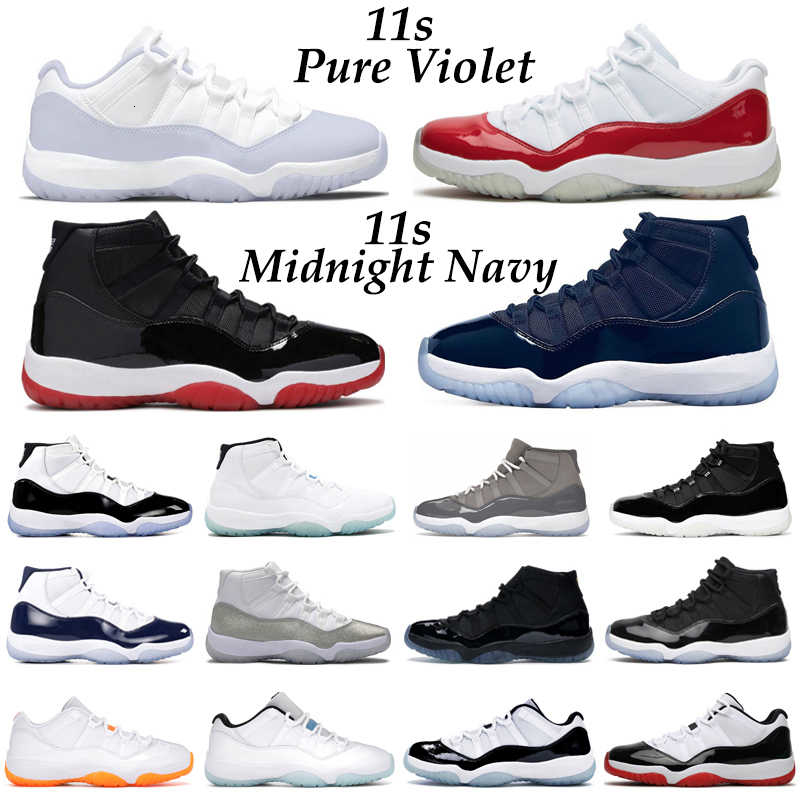 

Jumpman 11 Low Basketball Shoes Men Women 11s Pure Violet Cherry Cool Grey Midnight Navy Varsity Red Bred Mens Trainers Sport Sneakers F4R6