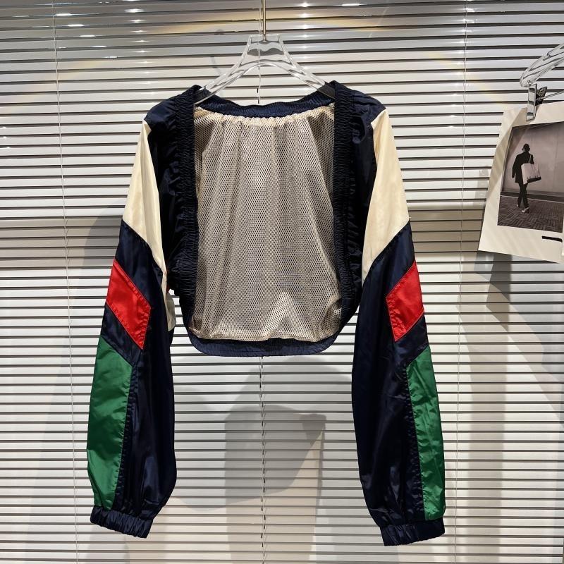 

Women's Jackets Summer 2022 Arrival Long Sleeve Patchwork Color Short Cardigans Jacket Women GE680Women's, Navy blue