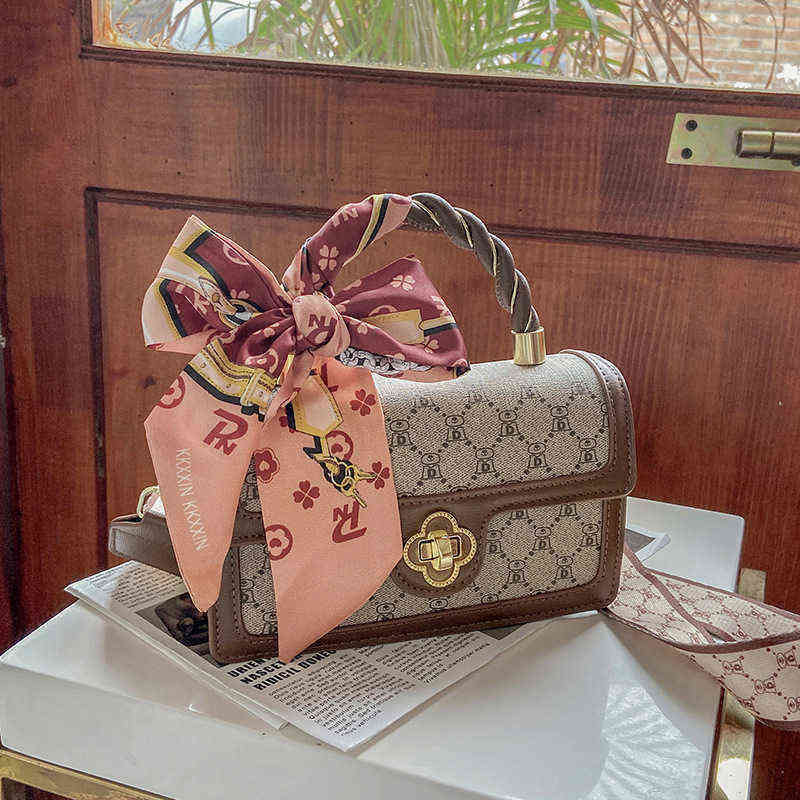 

60% Off Factory Online Sale 2022 new Korean fashion women's bow portable single shoulder texture messenger bag