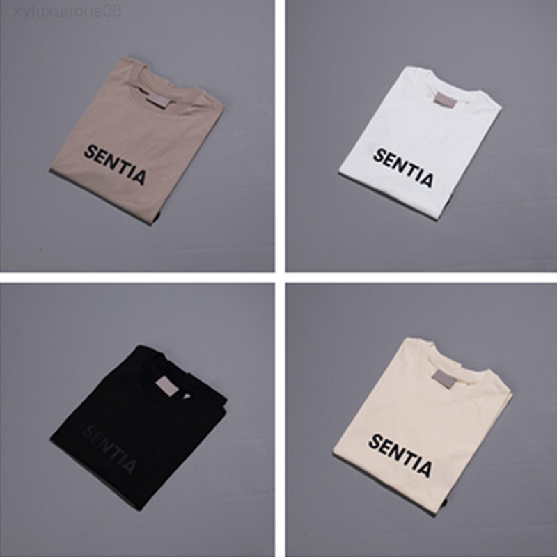 

Essentials Designer Women t Shirts Chest Letter Tshirts Ess Short Sleeve Shirt Oversized Loose Oversize T-shirt Cotton Men, A004